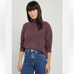 Seawool Cropped Mockneck Sweater - Frank and Oak